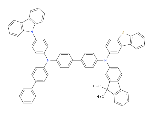 N4-(4-(9H-carbazol-9-yl)phenyl)-N4-([1,1'-biphenyl]-4-yl)-N4'-(dibenzo[b,d]thiophen-2-yl)-N4'-(9,9-dimethyl-9H-fluoren-2-yl)-[1,1'-biphenyl]-4,4'-diamine