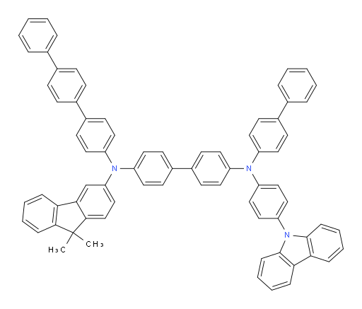 N4-(4-(9H-carbazol-9-yl)phenyl)-N4-([1,1'-biphenyl]-4-yl)-N4'-([1,1':4',1''-terphenyl]-4-yl)-N4'-(9,9-dimethyl-9H-fluoren-3-yl)-[1,1'-biphenyl]-4,4'-diamine