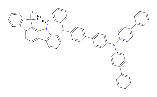 N4,N4-di([1,1'-biphenyl]-4-yl)-N4'-phenyl-N4'-(11,12,12-trimethyl-11,12-dihydroindeno[2,1-a]carbazol-10-yl)-[1,1'-biphenyl]-4,4'-diamine