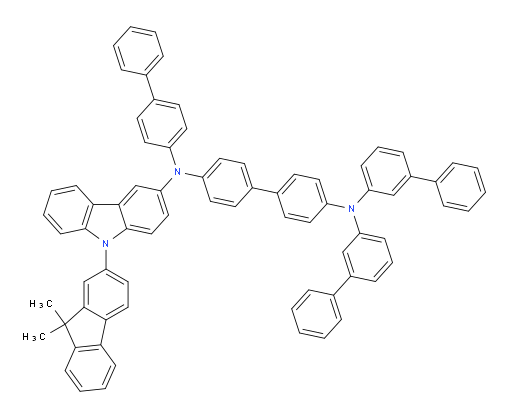 N4,N4-di([1,1'-biphenyl]-3-yl)-N4'-([1,1'-biphenyl]-4-yl)-N4'-(9-(9,9-dimethyl-9H-fluoren-2-yl)-9H-carbazol-3-yl)-[1,1'-biphenyl]-4,4'-diamine