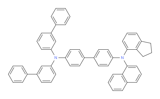N4,N4-di([1,1'-biphenyl]-3-yl)-N4'-(2,3-dihydro-1H-inden-4-yl)-N4'-(naphthalen-1-yl)-[1,1'-biphenyl]-4,4'-diamine