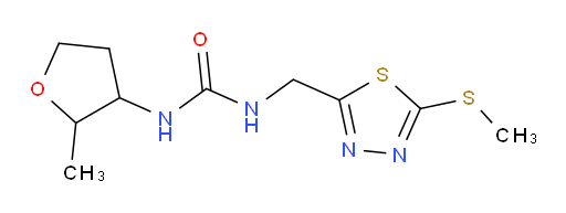 1-(2-methyltetrahydrofuran-3-yl)-3-((5-(methylthio)-1,3,4-thiadiazol-2-yl)methyl)urea