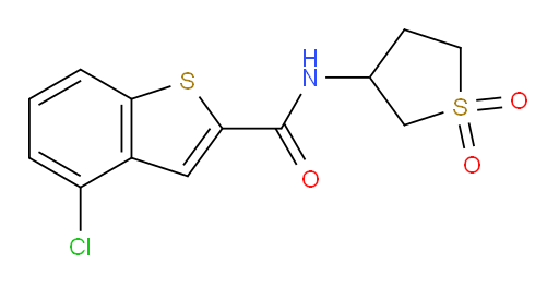 4-chloro-N-(1,1-dioxidotetrahydrothiophen-3-yl)benzo[b]thiophene-2-carboxamide
