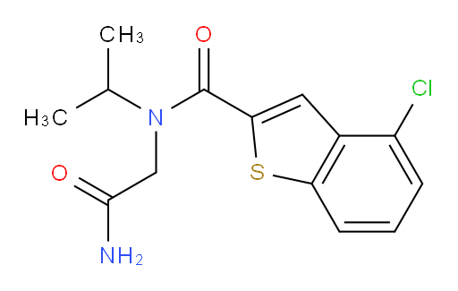 N-(2-amino-2-oxoethyl)-4-chloro-N-isopropylbenzo[b]thiophene-2-carboxamide