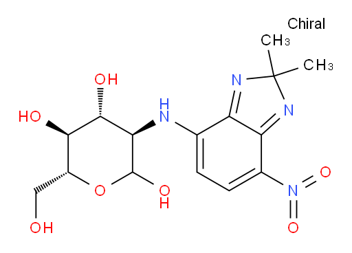 (3R,4R,5S,6R)-3-((2,2-dimethyl-7-nitro-2H-benzo[d]imidazol-4-yl)amino)-6-(hydroxymethyl)tetrahydro-2H-pyran-2,4,5-triol