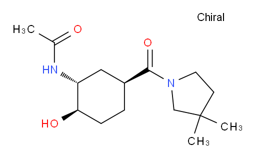 N-((1R,2R,5S)-5-(3,3-dimethylpyrrolidine-1-carbonyl)-2-hydroxycyclohexyl)acetamide