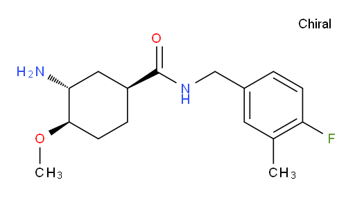 (1S,3R,4R)-3-amino-N-(4-fluoro-3-methylbenzyl)-4-methoxycyclohexanecarboxamide