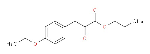 propyl 3-(4-ethoxyphenyl)-2-oxopropanoate