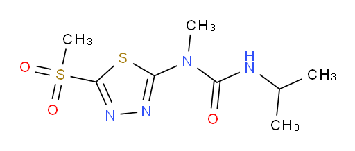 3-isopropyl-1-methyl-1-(5-(methylsulfonyl)-1,3,4-thiadiazol-2-yl)urea