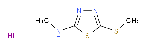 N-methyl-5-(methylthio)-1,3,4-thiadiazol-2-amine hydroiodide