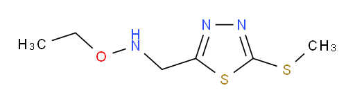 O-ethyl-N-((5-(methylthio)-1,3,4-thiadiazol-2-yl)methyl)hydroxylamine