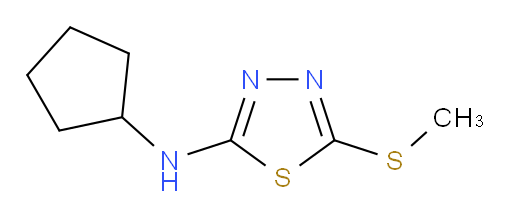 N-cyclopentyl-5-(methylthio)-1,3,4-thiadiazol-2-amine