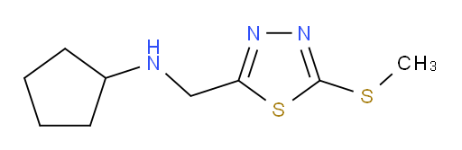 N-((5-(methylthio)-1,3,4-thiadiazol-2-yl)methyl)cyclopentanamine