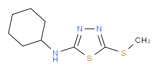 N-cyclohexyl-5-(methylthio)-1,3,4-thiadiazol-2-amine