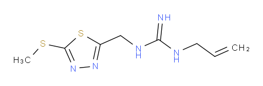 1-allyl-3-((5-(methylthio)-1,3,4-thiadiazol-2-yl)methyl)guanidine