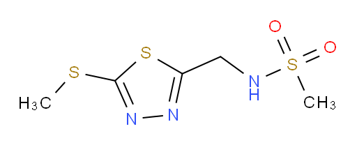 N-((5-(methylthio)-1,3,4-thiadiazol-2-yl)methyl)methanesulfonamide