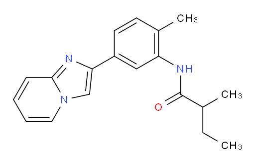 N-(5-(imidazo[1,2-a]pyridin-2-yl)-2-methylphenyl)-2-methylbutanamide