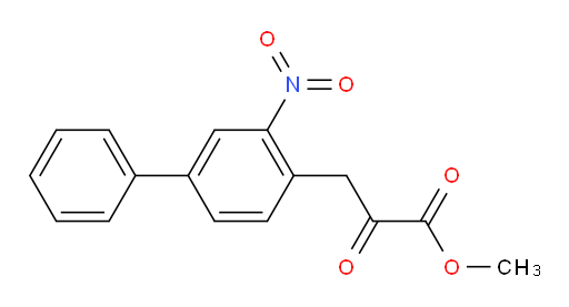 methyl 3-(3-nitro-[1,1'-biphenyl]-4-yl)-2-oxopropanoate