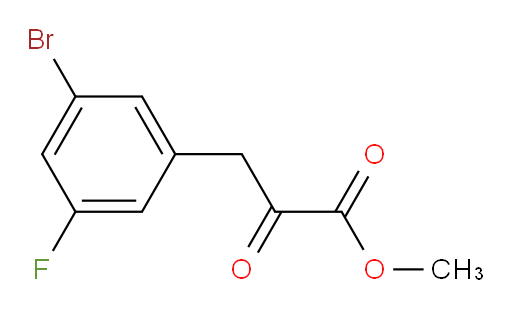 methyl 3-(3-bromo-5-fluorophenyl)-2-oxopropanoate