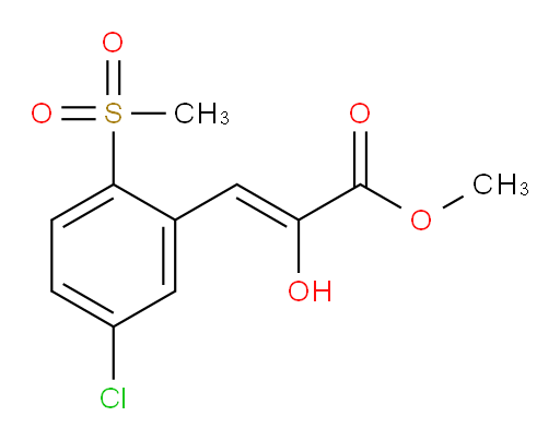 (Z)-methyl 3-(5-chloro-2-(methylsulfonyl)phenyl)-2-hydroxyacrylate