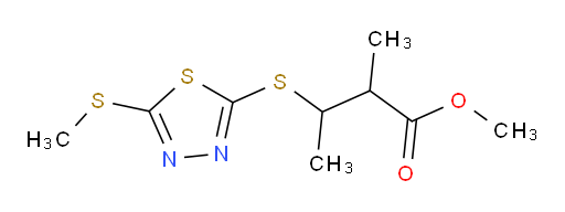 methyl 2-methyl-3-((5-(methylthio)-1,3,4-thiadiazol-2-yl)thio)butanoate