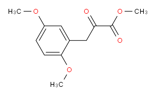 methyl 3-(2,5-dimethoxyphenyl)-2-oxopropanoate