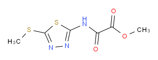 methyl 2-((5-(methylthio)-1,3,4-thiadiazol-2-yl)amino)-2-oxoacetate