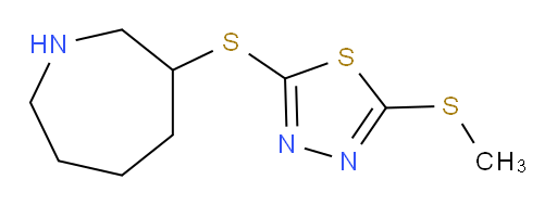 2-(azepan-3-ylthio)-5-(methylthio)-1,3,4-thiadiazole