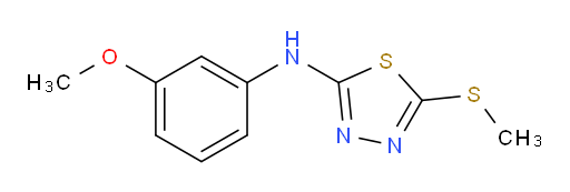 N-(3-methoxyphenyl)-5-(methylthio)-1,3,4-thiadiazol-2-amine