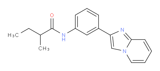 N-(3-(imidazo[1,2-a]pyridin-2-yl)phenyl)-2-methylbutanamide