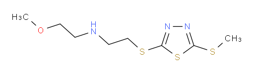 2-methoxy-N-(2-((5-(methylthio)-1,3,4-thiadiazol-2-yl)thio)ethyl)ethanamine