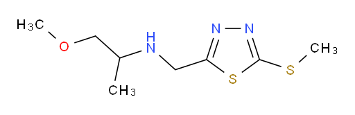 1-methoxy-N-((5-(methylthio)-1,3,4-thiadiazol-2-yl)methyl)propan-2-amine