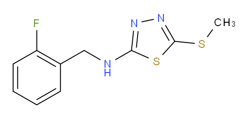 N-(2-fluorobenzyl)-5-(methylthio)-1,3,4-thiadiazol-2-amine