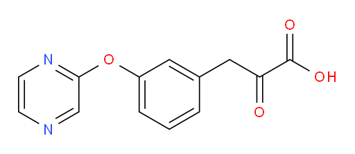 2-oxo-3-(3-(pyrazin-2-yloxy)phenyl)propanoic acid