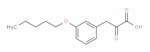 2-oxo-3-(3-(pentyloxy)phenyl)propanoic acid