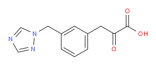 3-(3-((1H-1,2,4-triazol-1-yl)methyl)phenyl)-2-oxopropanoic acid
