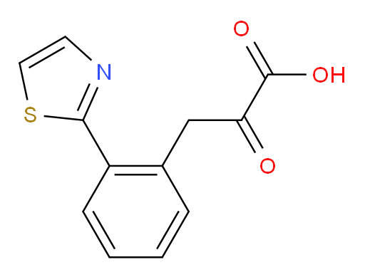 2-oxo-3-(2-(thiazol-2-yl)phenyl)propanoic acid