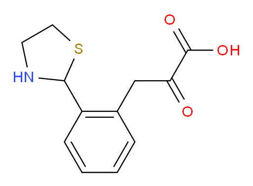 2-oxo-3-(2-(thiazolidin-2-yl)phenyl)propanoic acid