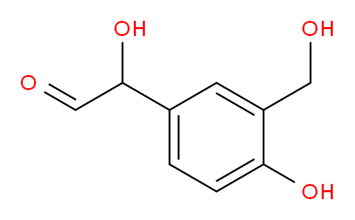 2-hydroxy-2-(4-hydroxy-3-(hydroxymethyl)phenyl)acetaldehyde