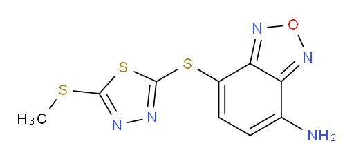 7-((5-(methylthio)-1,3,4-thiadiazol-2-yl)thio)benzo[c][1,2,5]oxadiazol-4-amine