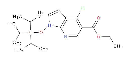 ethyl 4-chloro-1-((triisopropylsilyl)oxy)-1H-pyrrolo[2,3-b]pyridine-5-carboxylate