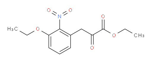 ethyl 3-(3-ethoxy-2-nitrophenyl)-2-oxopropanoate