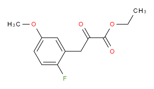 ethyl 3-(2-fluoro-5-methoxyphenyl)-2-oxopropanoate