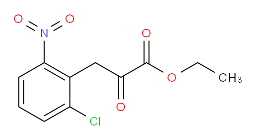 ethyl 3-(2-chloro-6-nitrophenyl)-2-oxopropanoate