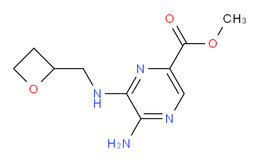 methyl 5-amino-6-((oxetan-2-ylmethyl)amino)pyrazine-2-carboxylate
