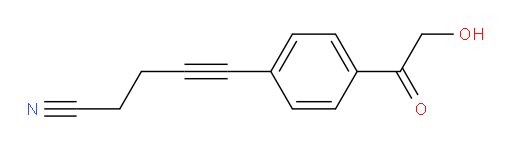 5-(4-(2-hydroxyacetyl)phenyl)pent-4-ynenitrile