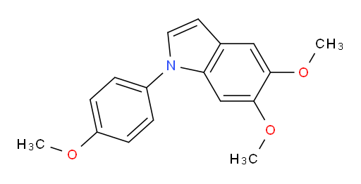 5,6-dimethoxy-1-(4-methoxyphenyl)-1H-indole