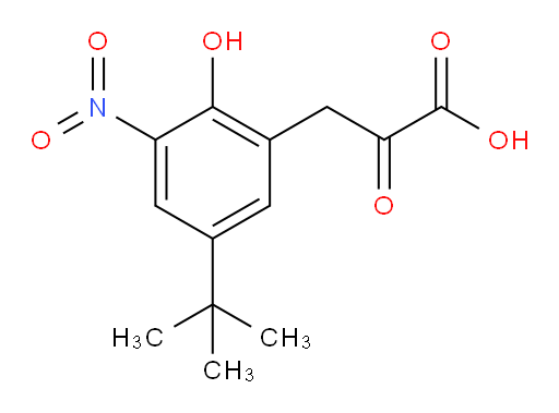 3-(5-(tert-butyl)-2-hydroxy-3-nitrophenyl)-2-oxopropanoic acid