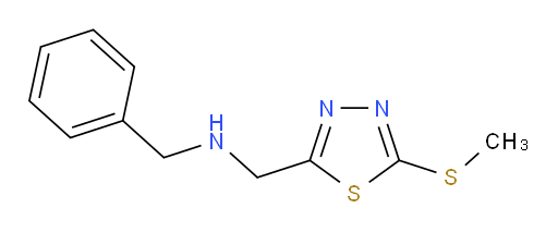 N-benzyl-1-(5-(methylthio)-1,3,4-thiadiazol-2-yl)methanamine
