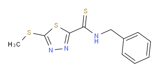 N-benzyl-5-(methylthio)-1,3,4-thiadiazole-2-carbothioamide
